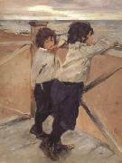 Valentin Aleksandrovich Serov The Children Shasha and Iura Serov (nn02) USA oil painting artist